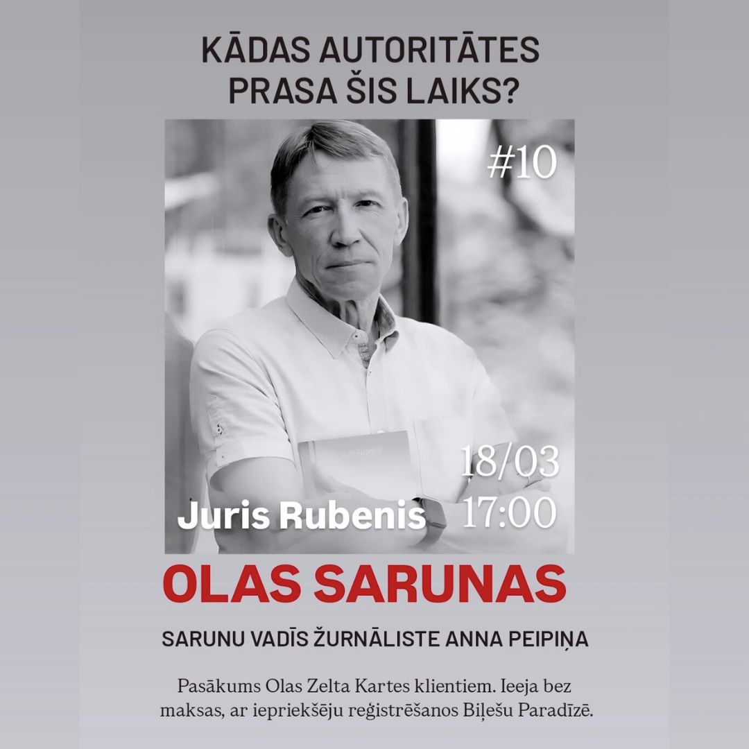 "Kādas autoritātes prasa šis laiks?" / tikai Zelta Kartes klientiem