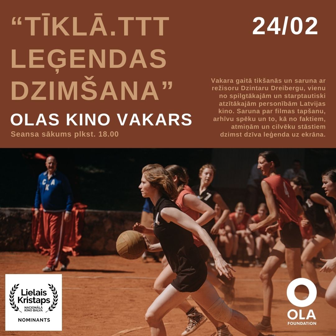 Olas kino vakars ‘’Tīklā. TTT leģendas dzimšana"/ tikai Zelta Kartes klientiem (IZPĀRDOTS)