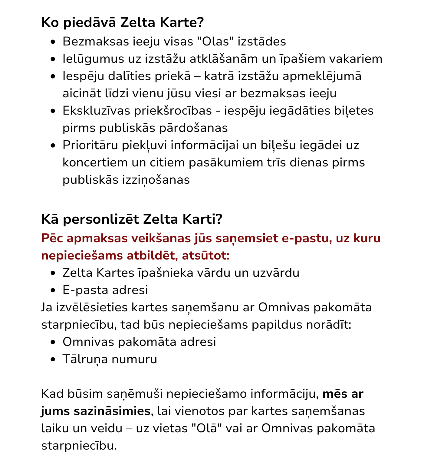 Zelta Karte